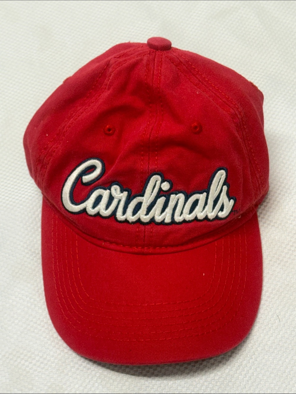 Melonwear - Red Cardinals Script Baseball Cap